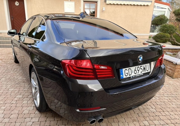 BMW Seria 5 cena 59999 przebieg: 225000, rok produkcji 2014 z Darłowo małe 631